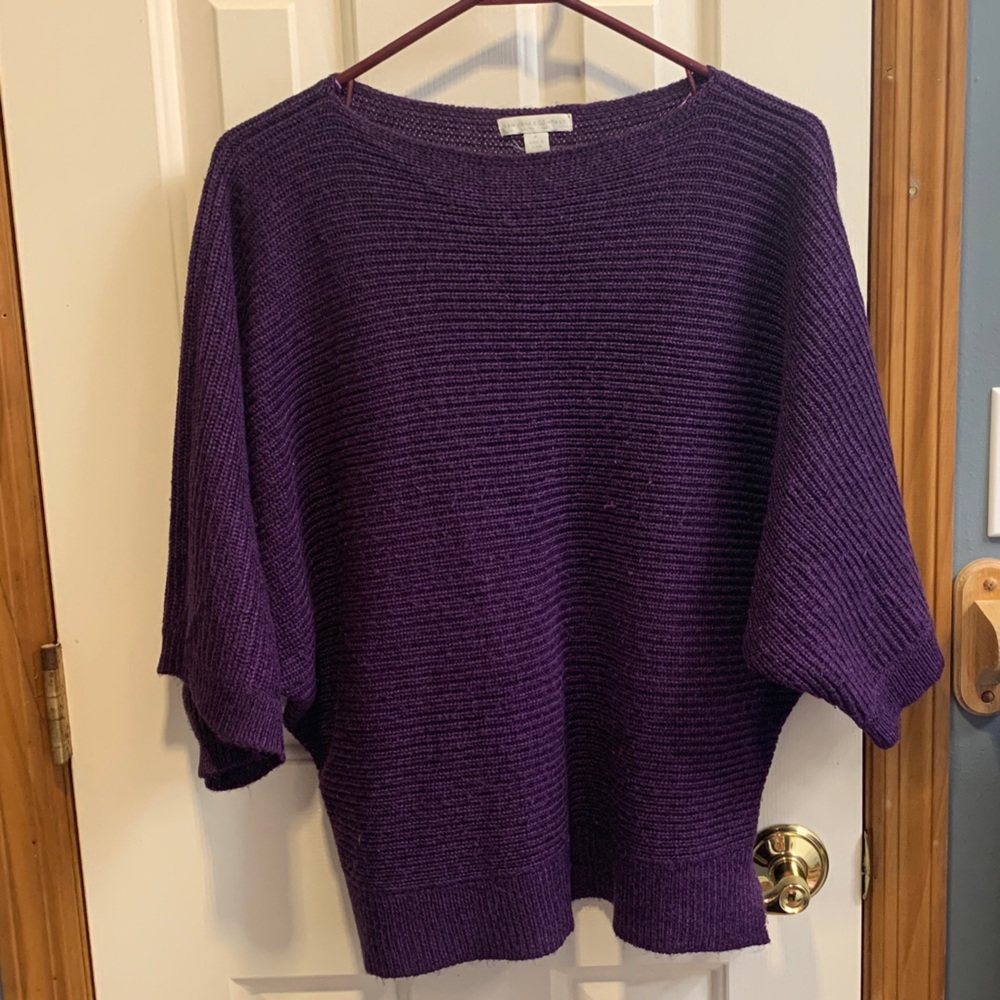New York & Company Rich Purple Sweater